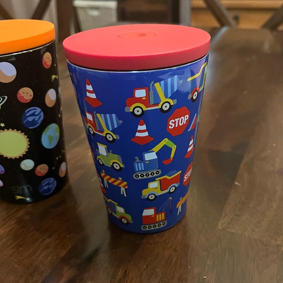 Set of (2) Simple Modern Space and Trucks tumbler cups with screw on lid. - Picture 6 of 6
